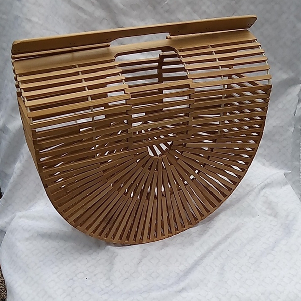 Elegant Tan Bamboo Women's Bag